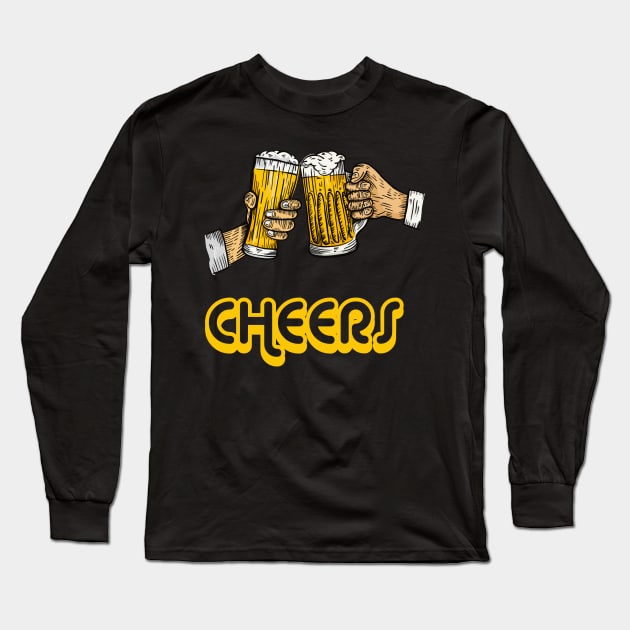 Cheers beer Long Sleeve T-Shirt by Imutobi